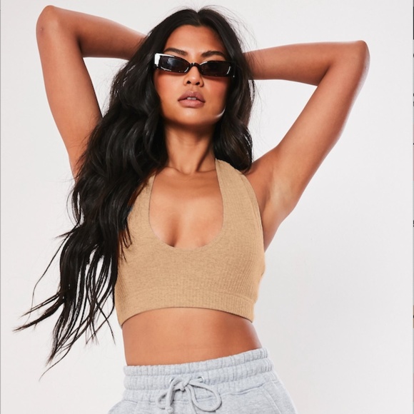Missguided - Camel Rib Halterneck Bralette - Picture 3 of 8